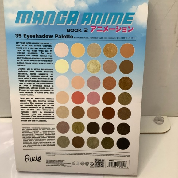Manga Anime Rude Book 2 eyeshadow Palette☀️ - Picture 2 of 6